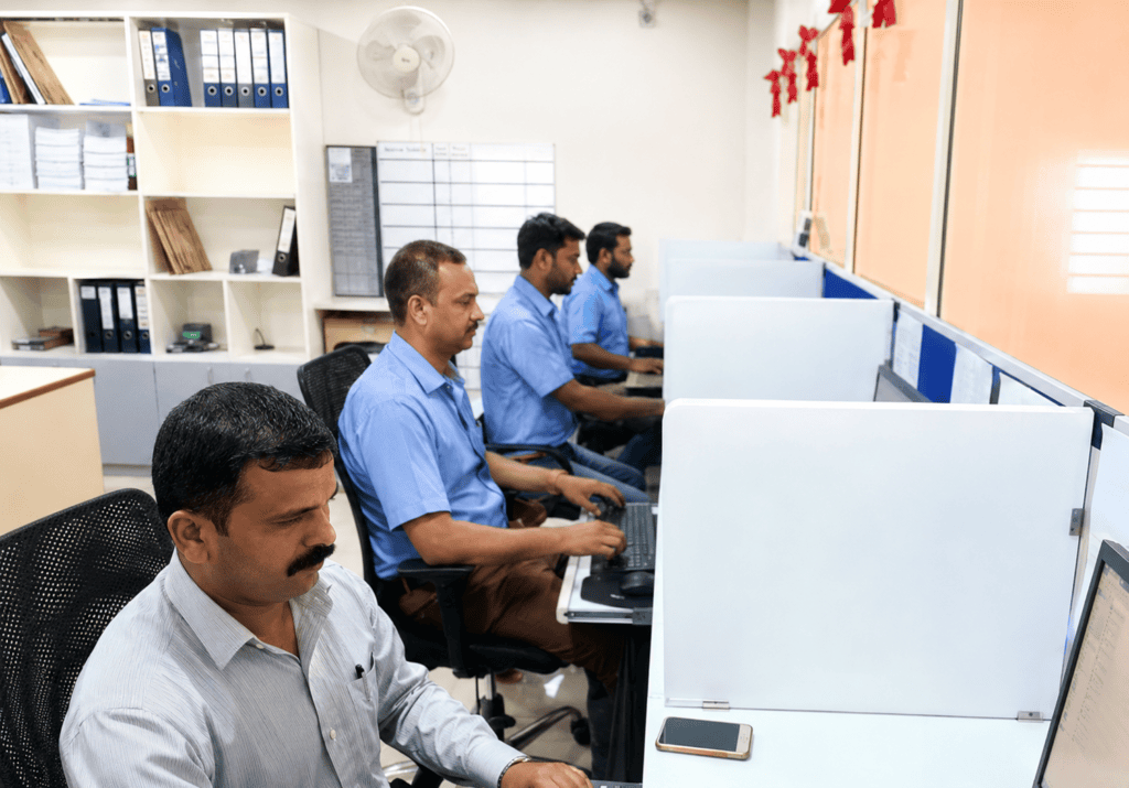Cenvision Technocrats team at manufacturing facility